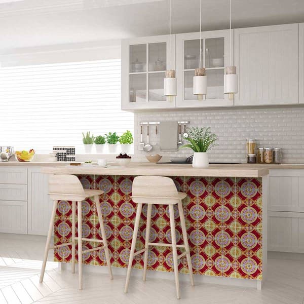 9th & Pike&#174; 24pk. Golden Ruby Removable Peel & Stick Tiles