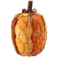 Northlight Fall Harvest Pumpkin with Layered Leaves & Pinecones - image 1