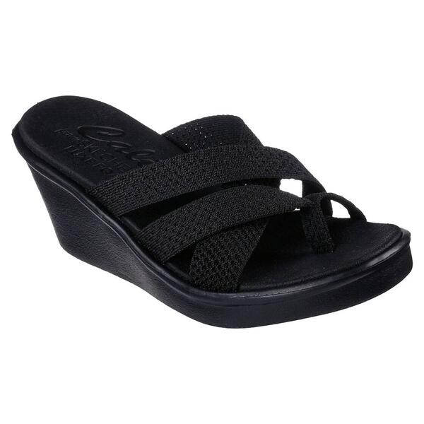 Womens Skechers Rumble On-Heat Maze Strappy Wedge Sandals - image 