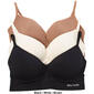 Womens Daisy Fuentes 3pk. Deep Plung Comfort Bralettes DF1433-3PK - image 2