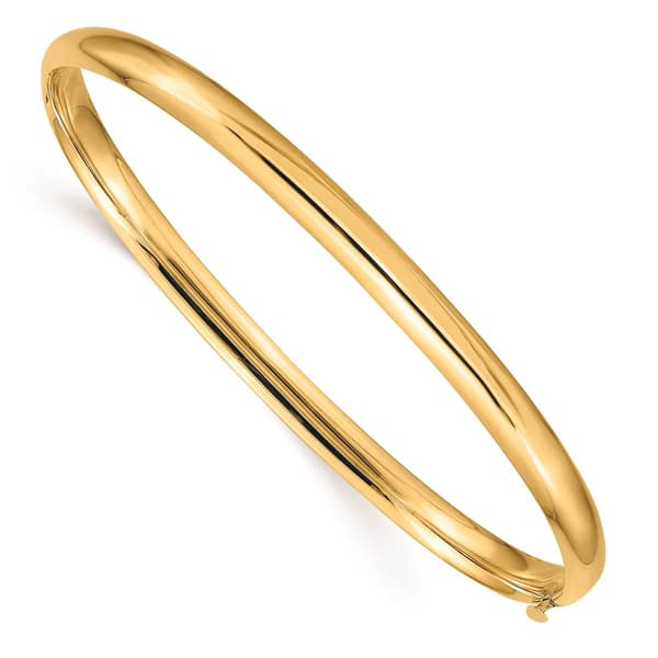Gold Classics(tm) 14kt. Gold 3/16 High Polished Bangle Bracelet - image 