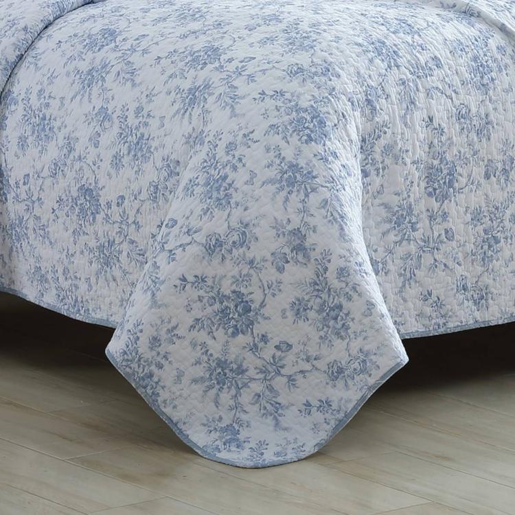 Laura Ashley® Walled Garden 136 Thread Count Reversible Quilt Set