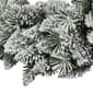 Puleo International 24in. Flocked Spruce Wreath - image 2