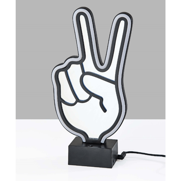 Simplee Adesso Infinity Neon Peace Sign Table/Wall Lamp