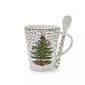 Spode Christmas Tree Polka Dot 14oz. Mug with Spoon - image 1