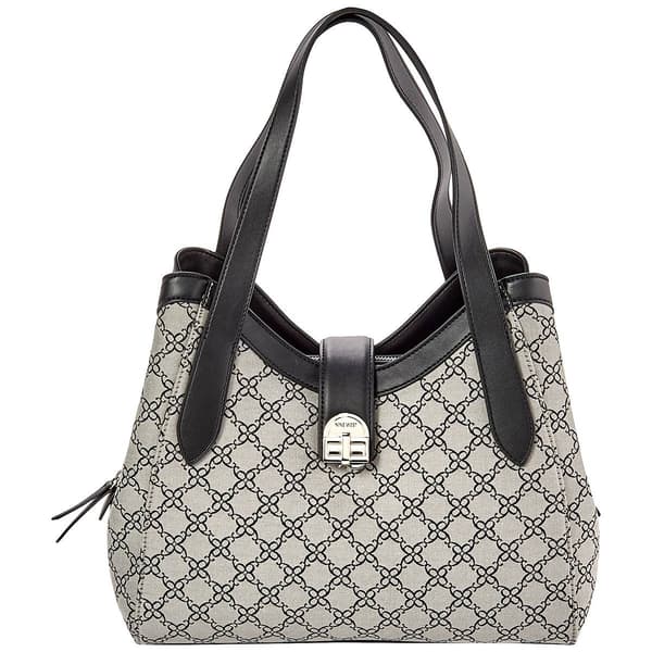 Nine West Gelina 3 Compartment Logo Carryall Hobo Bag - image 