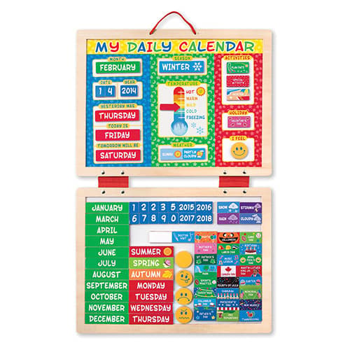 Melissa &amp; Doug(R) My First Daily Magnetic Calendar - image 