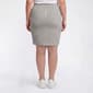 Plus Size Napa Valley Stripe Super Stretch Split Hem Skort - image 2