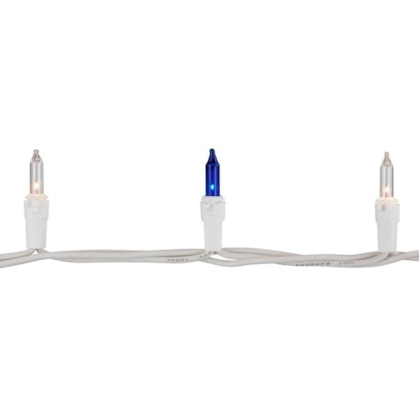 Northlight Seasonal 7ft. Blue/Clear Christmas Lights - White Wire