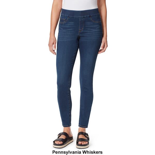 Womens Gloria Vanderbilt Amanda Mid Rise Pull On Jeans