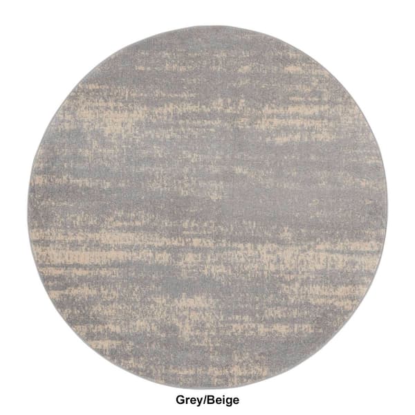 Nourison Essentials Abstract Indoor/Outdoor Round Rug