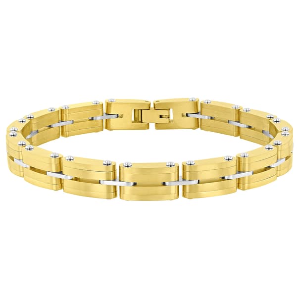 Mens Gentlemen''s Classics(tm) Stainless Steel Double Row Bracelet - image 