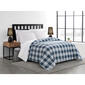 London Fog Sam Blue Plaid Comforter - image 1