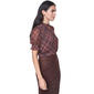 Womens Tommy Hilfiger Short Smock Sleeve Plaid Blouse - image 3