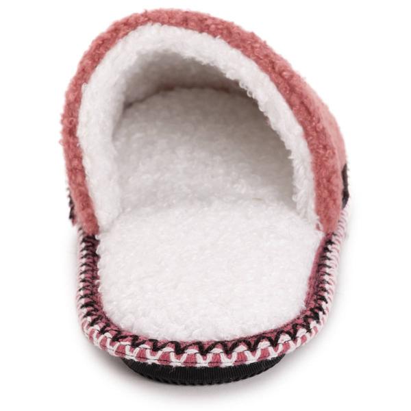 Womens MUK LUKS® Punch Needle Scuff Dog Ghost Slip On Slippers