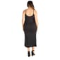 Plus Size 24/7 Comfort Apparel Spaghetti Strap Midi Wrap Dress - image 2