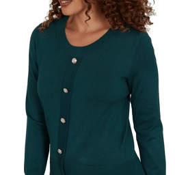 Petite Emaline Special Items Long Sleeve Button Detail Sweater