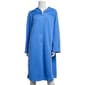 Womens Jasmine Rose Long Sleeve 42 Circle Knit Snap Robe - image 1