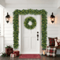Puleo International 24in Pre-Lit Warm White LED Artificial Wreath - image 3