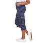 Womens Alfred Dunner Port Side Pull On Dot Capris - image 4