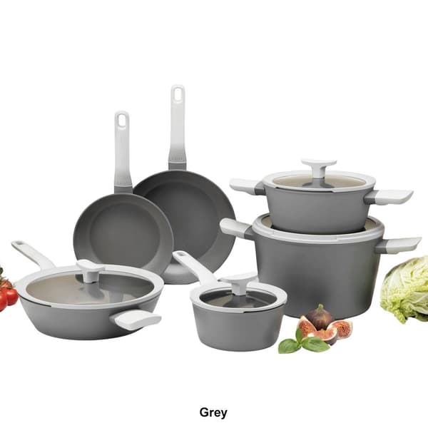 BergHOFF Leo 10pc. Non-stick Ceramic Cookware Set w/ Glass Lid