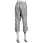 Womens Per Se Drawstring Waist Porkchop Pocket Stripe Capris - image 2