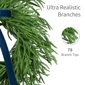 Puleo International 24in. Green Soft Spruce Artificial Wreath - image 4
