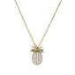Sterling Silver Plated Pineapple Pendant Necklace - image 1