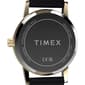 Womens Timex® Silver Dial Watch w/ Black Leather Strap - image 4