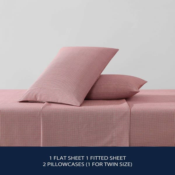 Nautica Bayside Plaid Flannel Sheet Set