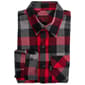 Mens FiveBrother&#40;R&#41; Long Sleeve Flannel Shirt - Burgundy/Black - image 1