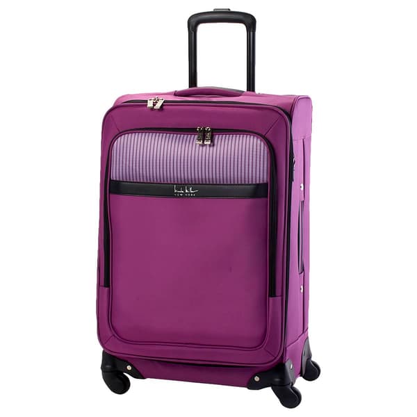 Steve Madden 20in. Stripe Carry-On Luggage - Raspberry - Boscov's