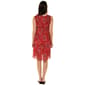 Womens Ninety Clothing Sleeveless Medallion Tie Neck Shift Dress - image 4
