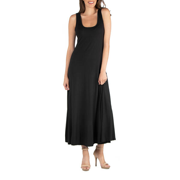 Womens 24/7 Comfort Apparel Slim Fit A-Line Maxi Dress - image 