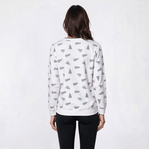 Petite Hasting & Smith Christmas Trees Sweatshirt