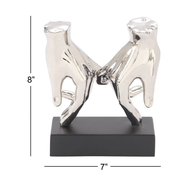 9th & Pike® Porcelain Hands Sculpture