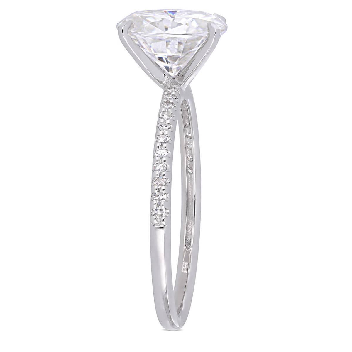 Diamond Classics™ 14kt. 1/10ctw. Moissanite Engagement Ring