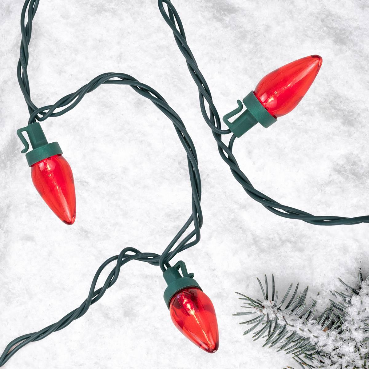 Northlight 16ft. Red LED C7 Christmas Lights