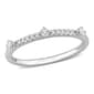 Platinum Plated 1/7ctw. Lab Grown Diamond Ring - image 1