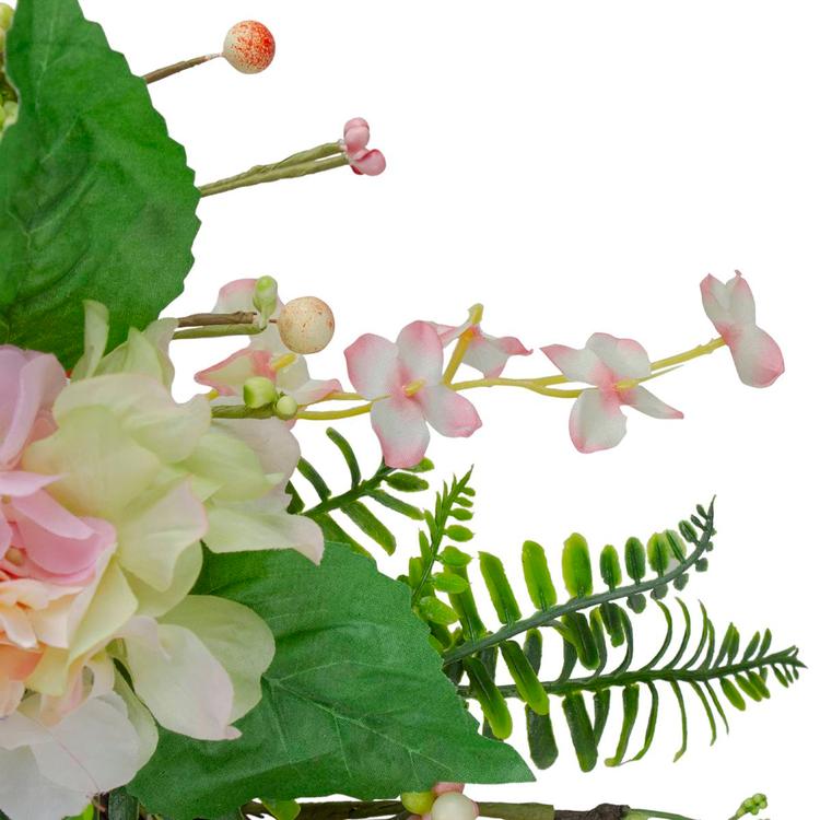 Northlight Seasonal Artificial Hydrangea & Fern Spring Wreath