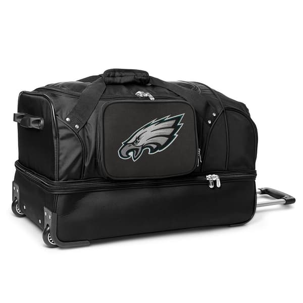 Mojo Philadelphia Eagles 27in. Drop Bottom Wheeled Duffel Bag - image 