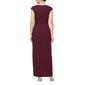 Petites SLNY Sleeveless Solid Ruched Side Wrap Dress - image 2