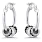 Designs by FMC Sterling Silver Hoop Earrings wtih Beads - image 1