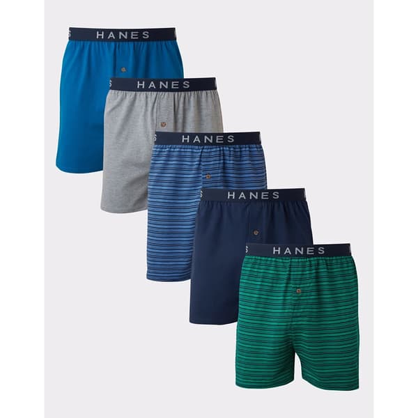 Mens Hanes&#174; Ultimate&#174; 5pk. Knit Boxers