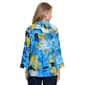 Womens Ali Miles 3/4 Sleeve Abstract Button Front Blouse - image 2