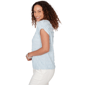 Womens Skye’s the Limit Sunny Blue Skies Ruffle Stripe Blouse - image 4