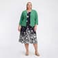 Plus Size Studio One Long Sleeve Floral Jacket Dress - image 1