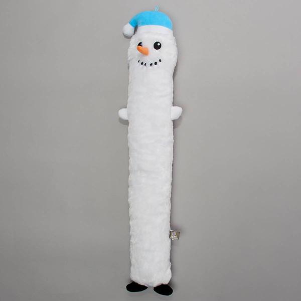 Christmas Long Body Snowman Squeak Dog Toy - image 