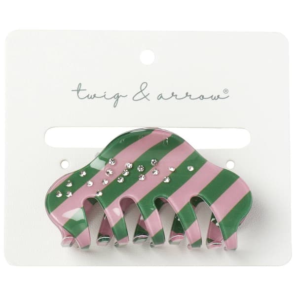 Womens Twig & Arrow Stripe & Stone Claw Clip