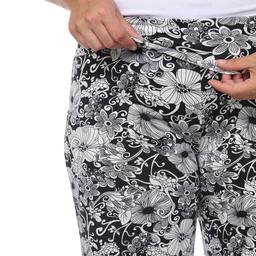 Plus Size White Mark Floral Paisley Palazzo Pants